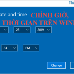 Đặt giờ, cài đặt thời gian trong Windows 10